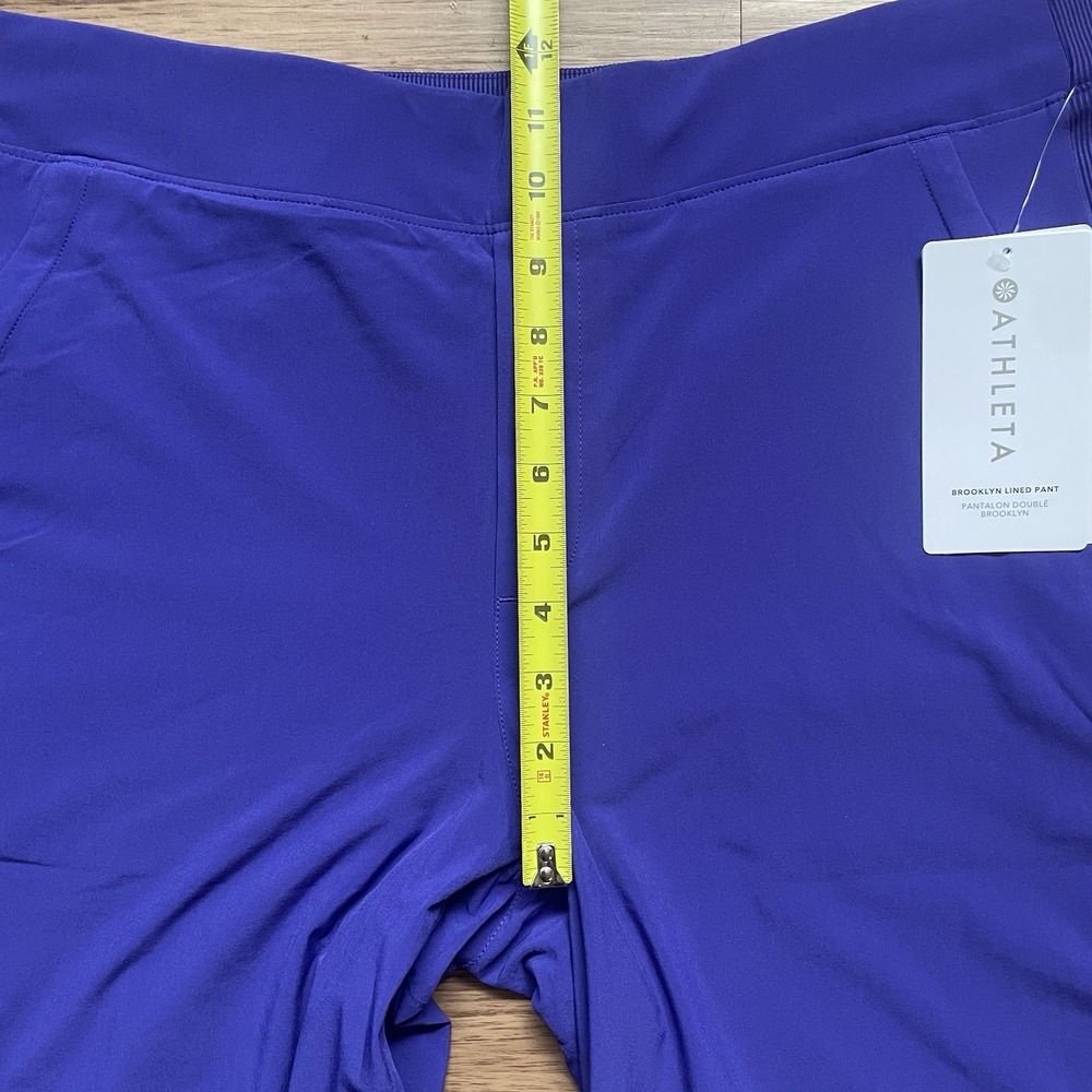 Athleta Pants Brooklyn Lined Tapered Mid Rise Jogger Pant Noble Blue NEW 14T - Picture 8 of 12